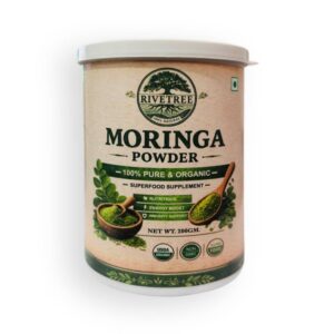 RiveTree Pure Moringa Leaf Powder – Raw, Low-Temp Dried Superfood